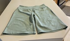 Lands End Light Green Longer Athletic Shorts Size Medium