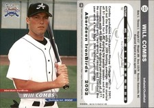 Will Combs 2002 Grandstand Aberdeen IronBirds RC Card FREE SHIP *AutographDen*