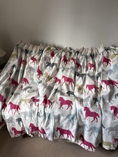2 Pairs of Pinch Pleated Curtains Fabric Pattern Stampede
