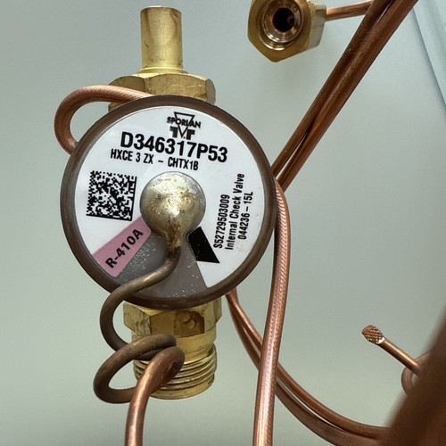 Sporian D346317P53 R-410A Thermostatic Expansion Valve Internal Check Valve