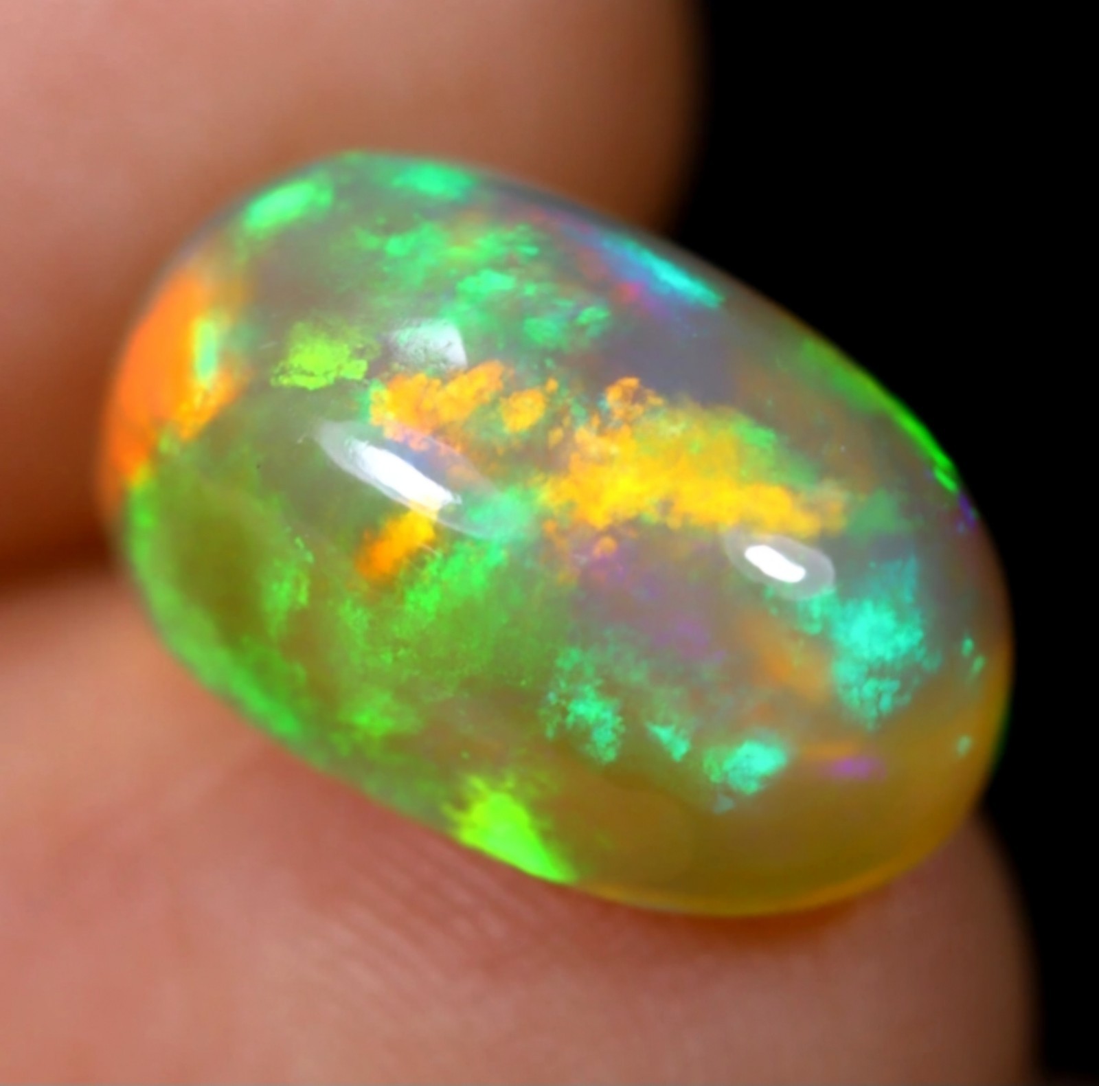 Opale véritable 5.91 cts pierre précieuse éthique sans contrefaçon