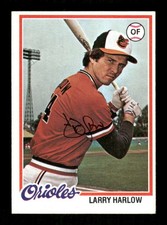 1978 Topps  #543 Larry Harlow signed auto autograph  VGEX , black fine point sig