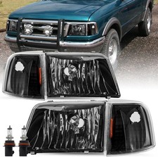 Headlight Assembly Replacement for 1993-1997 Ford Ranger Headlights  4 PCS Corn