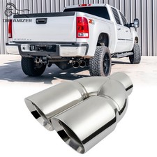 5 To Dual 6 Diesel Exhaust Tip For Gmc Sierra 2500hd 3500hd Duramax V8 Turbo