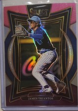 2025 Panini Select - Concourse James Triantos #2 Pink & Purple Prizm /225 (RC)