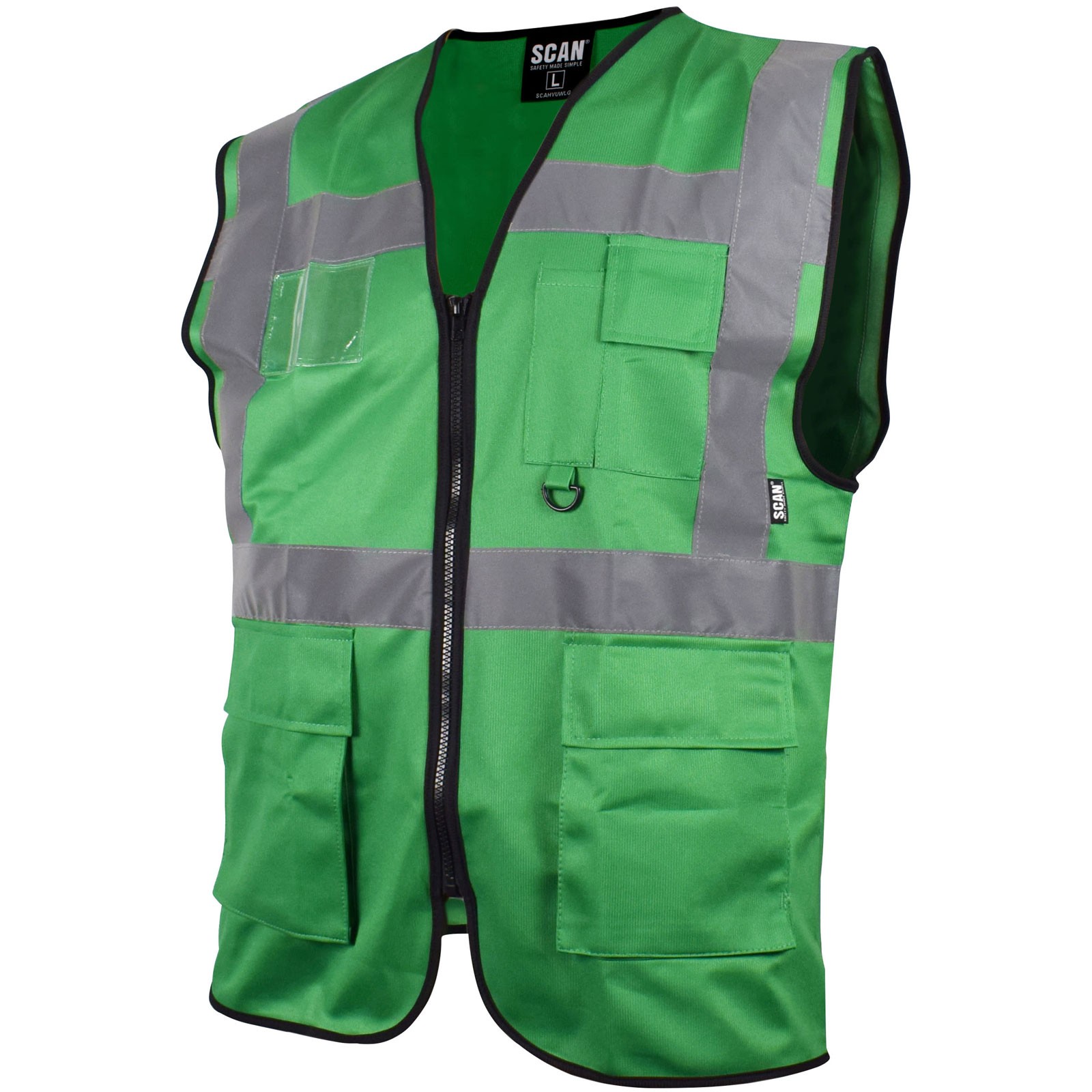 Scan Hi-Vis Utility Green Waistcoat - M (41in)