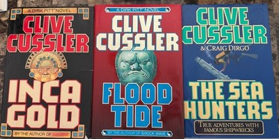 Clive Cussler Adventure Reader s Lot Great Condition 1st Edition HCDJ