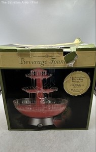 Bella Cucina Cooling Mechanism LED Lights On Base Tiered Beverage Fountain