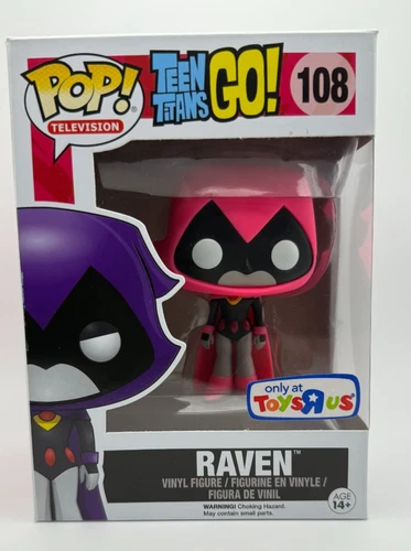 Raven Pink Funko Pop DC Teen Titans Go! Toys R Us Exclusive 108