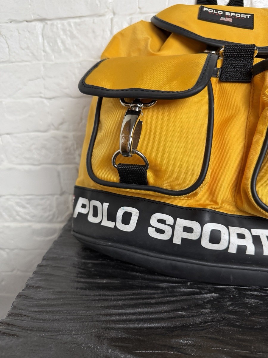 Vintage Polo Sport Ralph Lauren Backpack Yellow | eBay