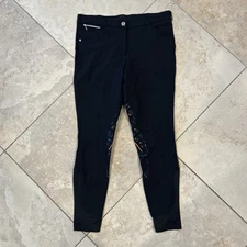 Schockemohle Libra Breeches Women's 32R Black Full Seat Riding Equestrian Pants