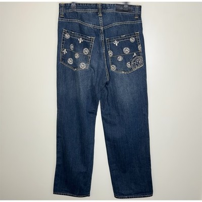 Sir Benni Miles Jeans 34 Mens Baggy Hip Hop Streetwear Rap Skater Straight Y2K