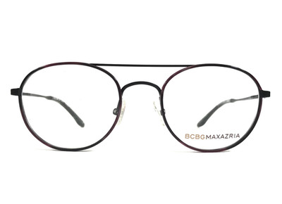 BCBGMAXAZRIA Eyeglasses Frames TENLEY BLACK Round Wire Rim 49-20-140