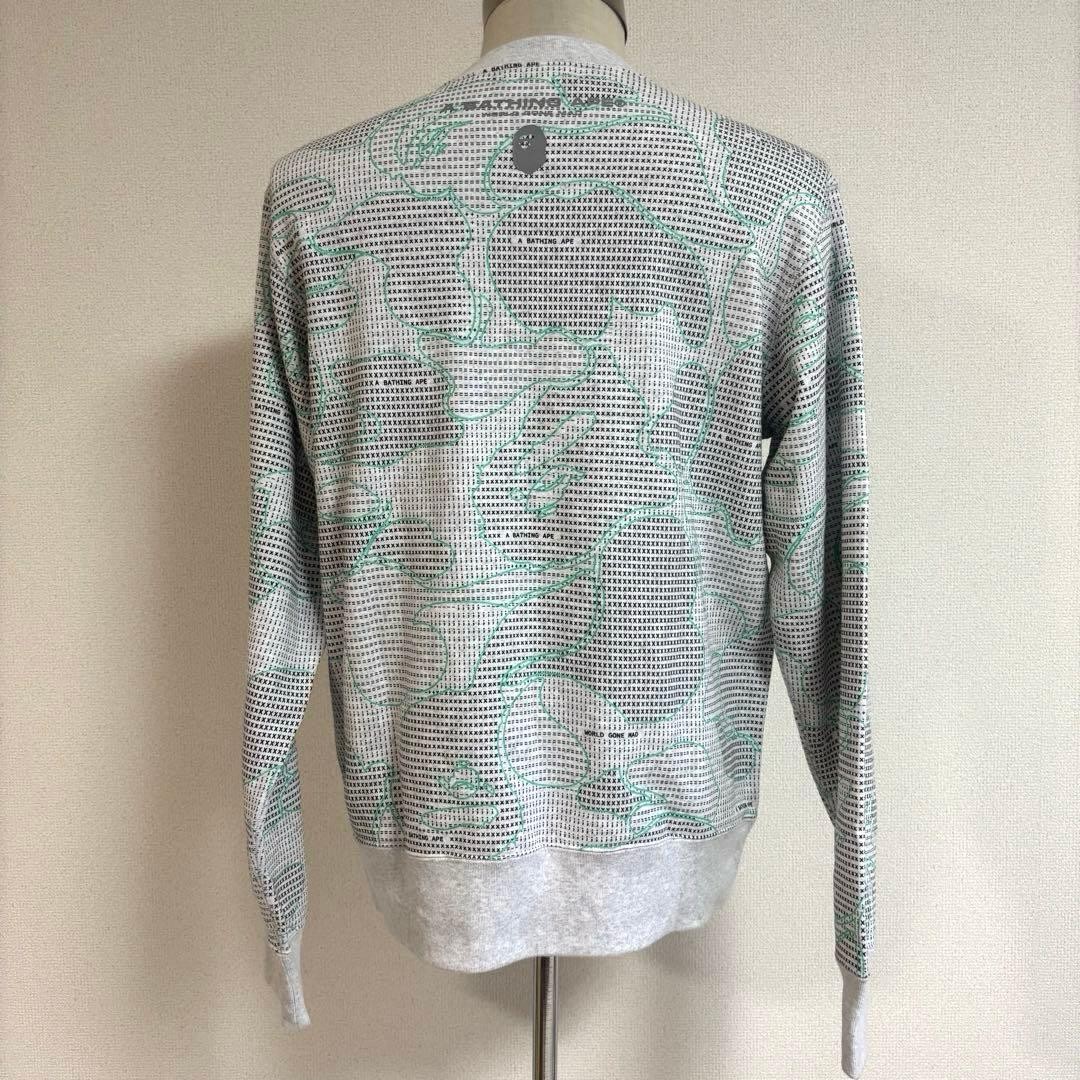 A BATHING APE All-over pattern sweatshirt Made in Japan Good condition thumbnail 4