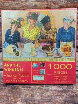 And The Winner Is Puzzle Art by Susan Brabeau by Sunsout 1000 pc NEW And RARE!