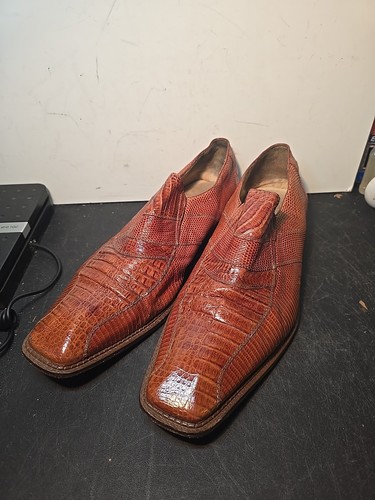 Belvedere Men's Crocodile Dress Shoes 10.5