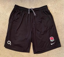 NIKE England Rugby Union Training Shorts - Black - Size XL
