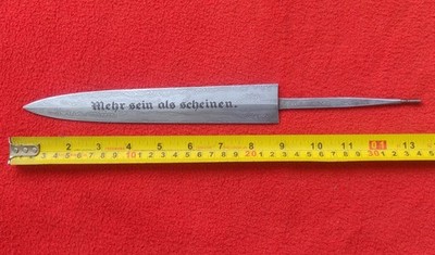 Handmade Damascus Steel German NPEA Dagger Blank Blade