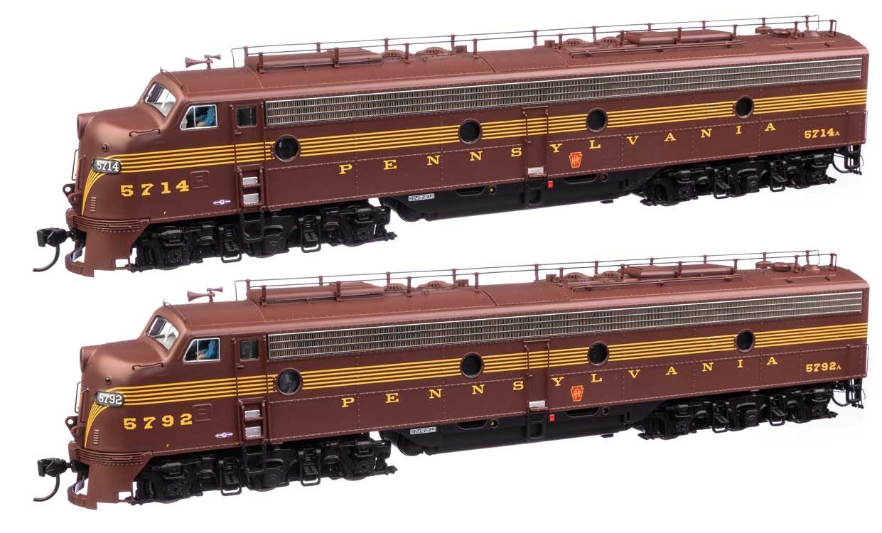 Gauge H0 - Walthers Diesellokset EMD E8A A Pennsylvania R With Loksound 42901