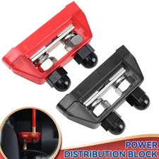 DC 48V 2 Post Bus Bar Power Distribution Terminal Block M10 Busbar Red & Black