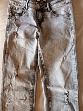 Blind Date Damen Jeans Skinny Slim Grau helle...