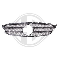 KüHlergrill KüHlergitter Schwarz-Matt FüR Mercedes-Benz C-Klasse