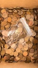 Unsearched 1 LB Lincoln Wheat Pennies Mixes Dates 1909-1958 Circulated With AU