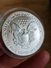 1986 1oz American Silver Eagle  Genuine Coin FIRST YEAR OF ISSUE VERY RARE (3)