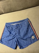 Moncler Logo Trim Swim Shorts Size Medium. Worn.