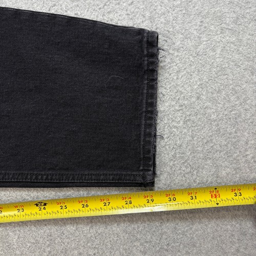 Pantalones de mezclilla Abercrombie & Fitch Dad para mujer 31/12R negros tiro alto curva amor rectos - Imagen 11 de 12