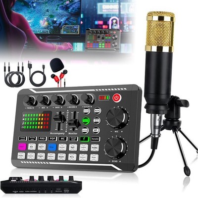 Live-Soundkarte Audioschnittstelle für Streaming mit DJ-Mixer und Voice Changer
