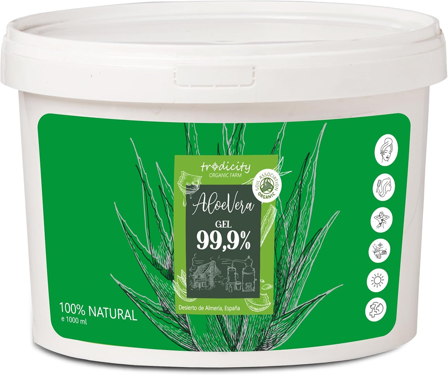 Gel Aloe Vera 100% Puro | Essential Skincare Viso, Corpo e Mani