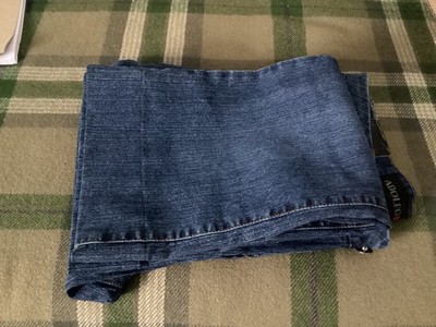Adolfo Size 10 Women Jean Blue Stretch Denim Straight Leg High Rise EUC