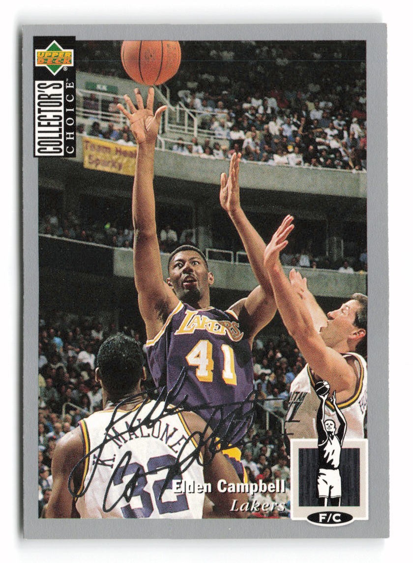 1994-95 Collector's Choice French #241 Elden Campbell Los Angeles Lakers