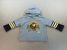 Vintage Y2k Official Curious George Hooded Shirt Baby Boys Size 18M