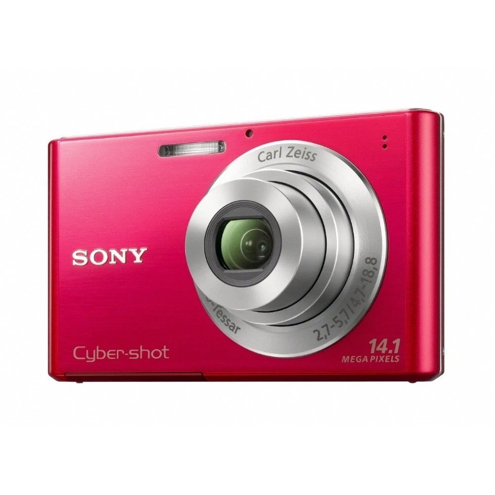 SONY Cyber-Shot DSC-W330 Digital Camera 14.1MP 4x Optical Zoom Red Tripod Thread