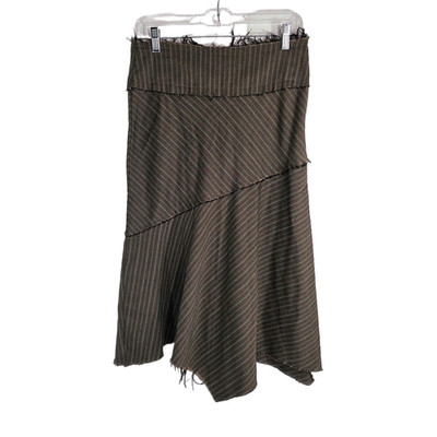 Vtg Y2K 90s Asymmetric Maxi Skirt S Avant garde Preppy Twee Eclectic