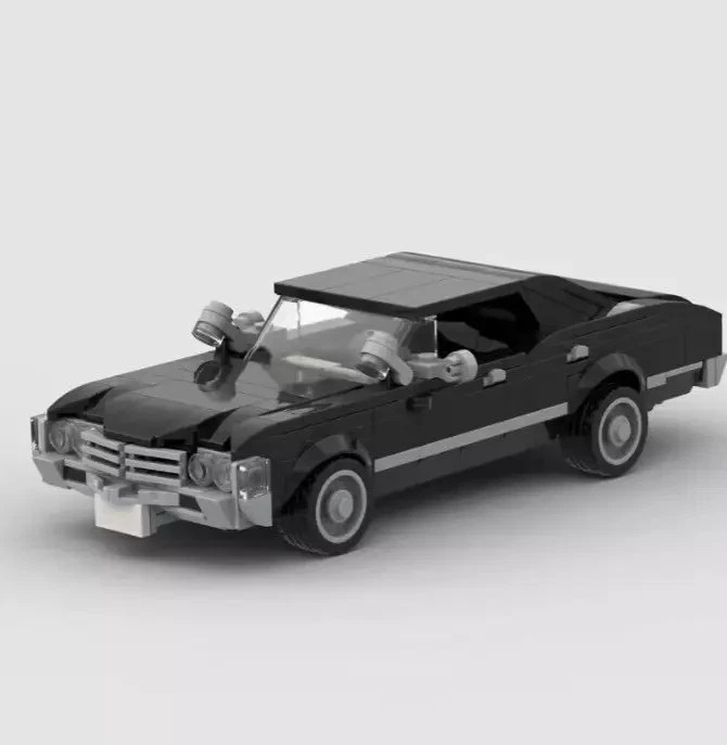LEGO MOC Classic Chevy Impala Racing Car Building Bricks New Toy Fun (NOT LEGO)