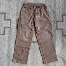 Carhartt Brown Carpenter Pants Utility Workwe...