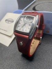 Fossil 8134 Unisex Watch Bund Strap Box Papers New Battery Y2K Vintage VGC .Tt2