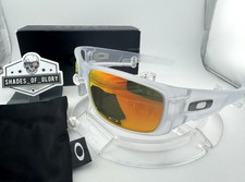 OAKLEY CRANKSHAFT MATTE CLEAR RUBY RED AFTERMARKET POLARIZED SUNGLASSES OO9239