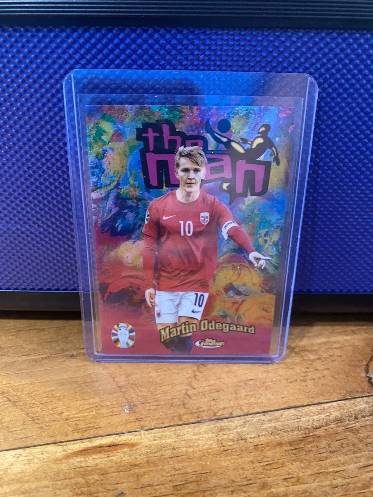 Martin Odegaard #TM-MO Soccer Cards 2023 Topps Finest Road To UEFA EURO The Man trading card — raw and PSA graded price guide