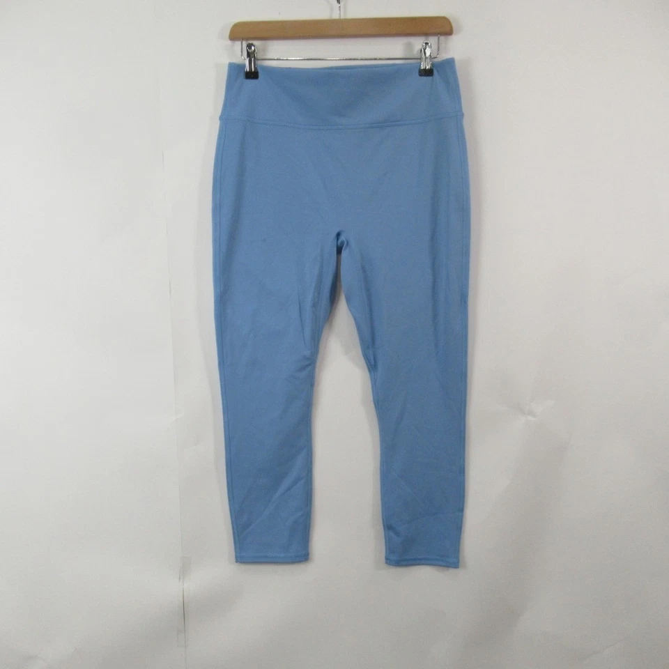 Fabletics Power Hold Leggings UK XL Pale Blue Long Activewear With Tags - Image 3 of 4