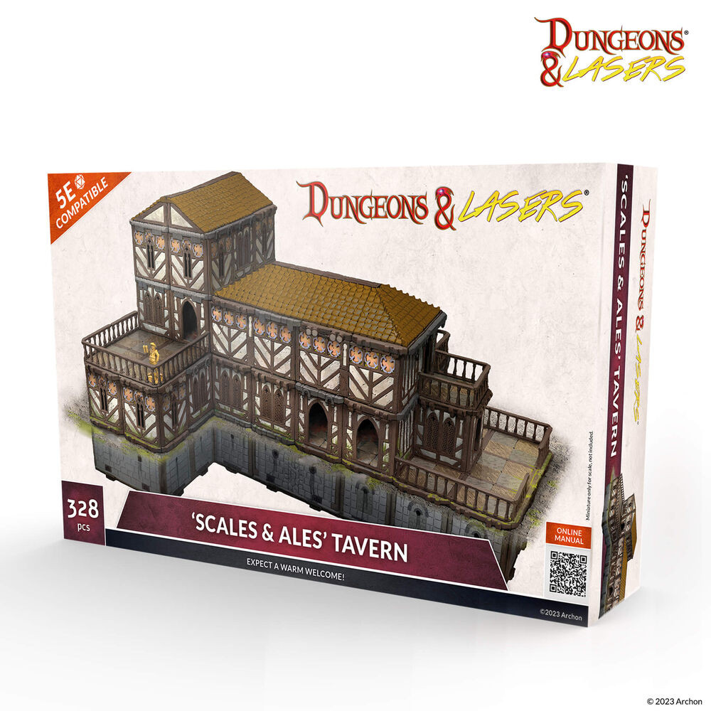 Archon Studio - DNL0057 Dungeons & Lasers Starter Set Scales & Ales Tavern - New