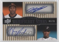 2008 UD Premier 3/20 Miguel Tejada Hanley Ramirez #SIGS-TR Auto 0bt4