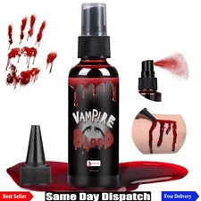 2oz Fake Blood Spray Washable Halloween SFX Zombie Vampire Clown Costume Makeup