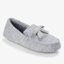 dluxe by dearfoams Women's Enid Loafer Slippers Indoor Shoes