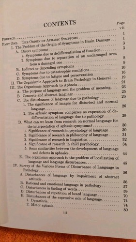 Goldstein, LANGUAGE & LANGUAGE DISTURBANCES, 1965, Grune & Stratton, 4th Print - Picture 5 of 6