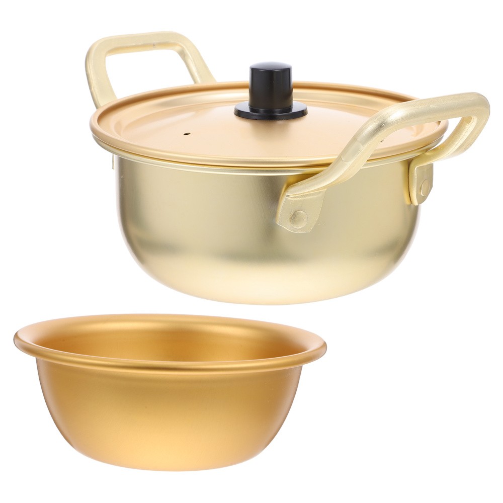 Small Ramen Pot Korean with Lid Fast Heating Noodle Instant Noodles