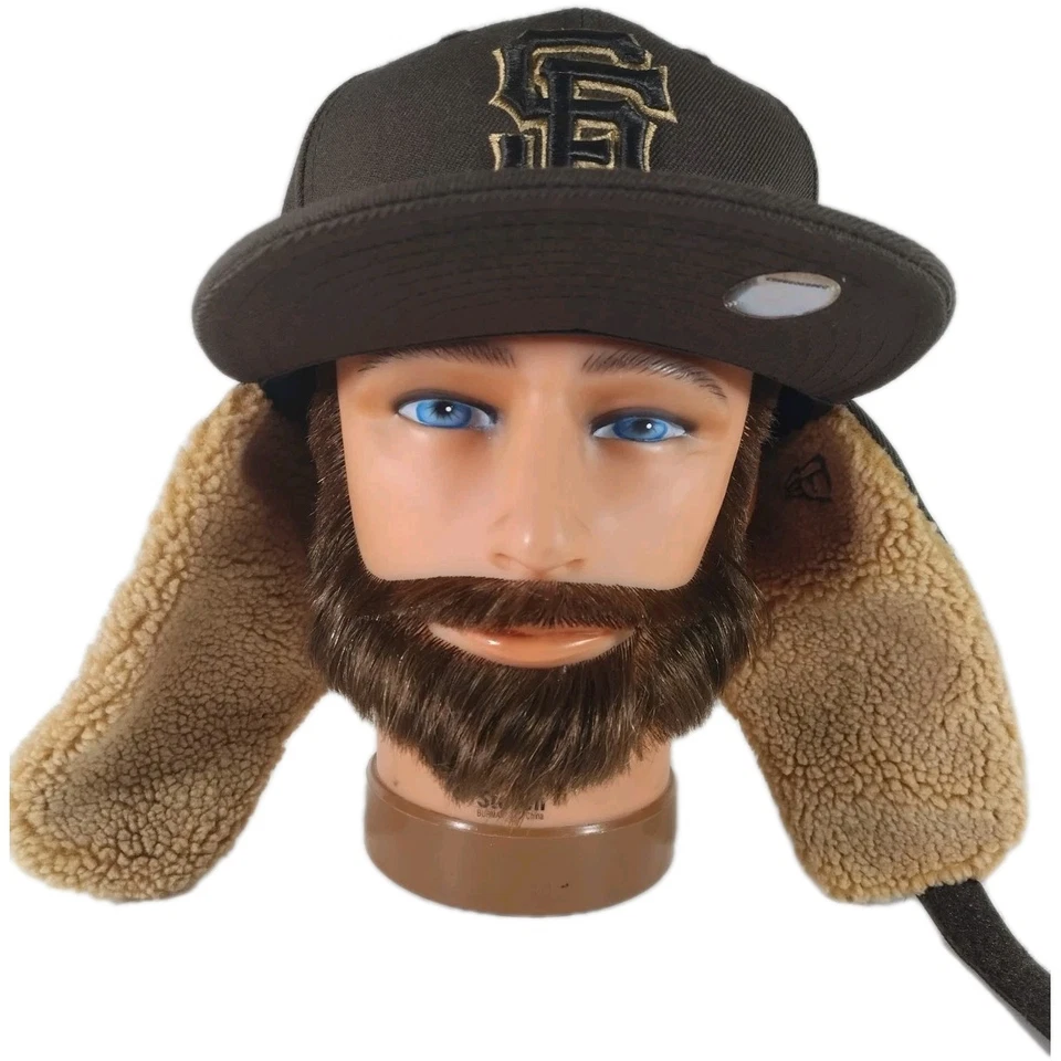 Sombrero Trampero Marrón Gigantes de San Francisco Talla 7 3/8 New Era  Foto 2 de 4